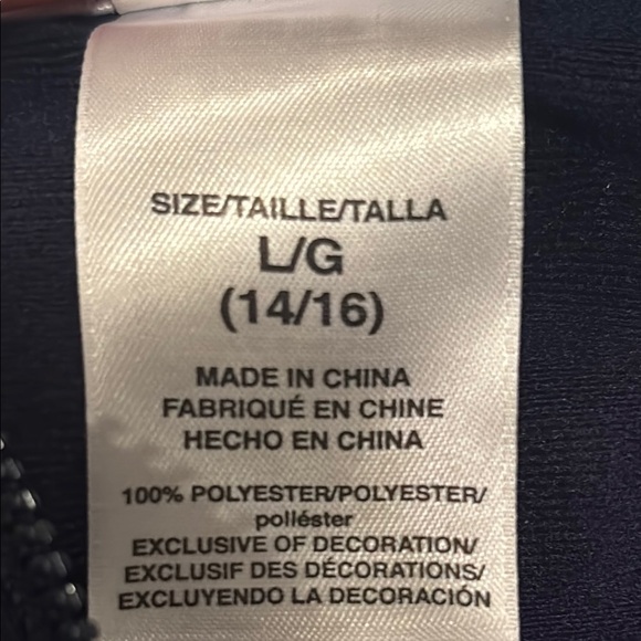 Adidas Kids Blue Track Jacket Size L - Picture 4 of 4